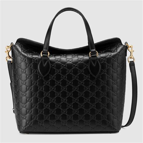 gucci black tote bad|genuine gucci tote bags.